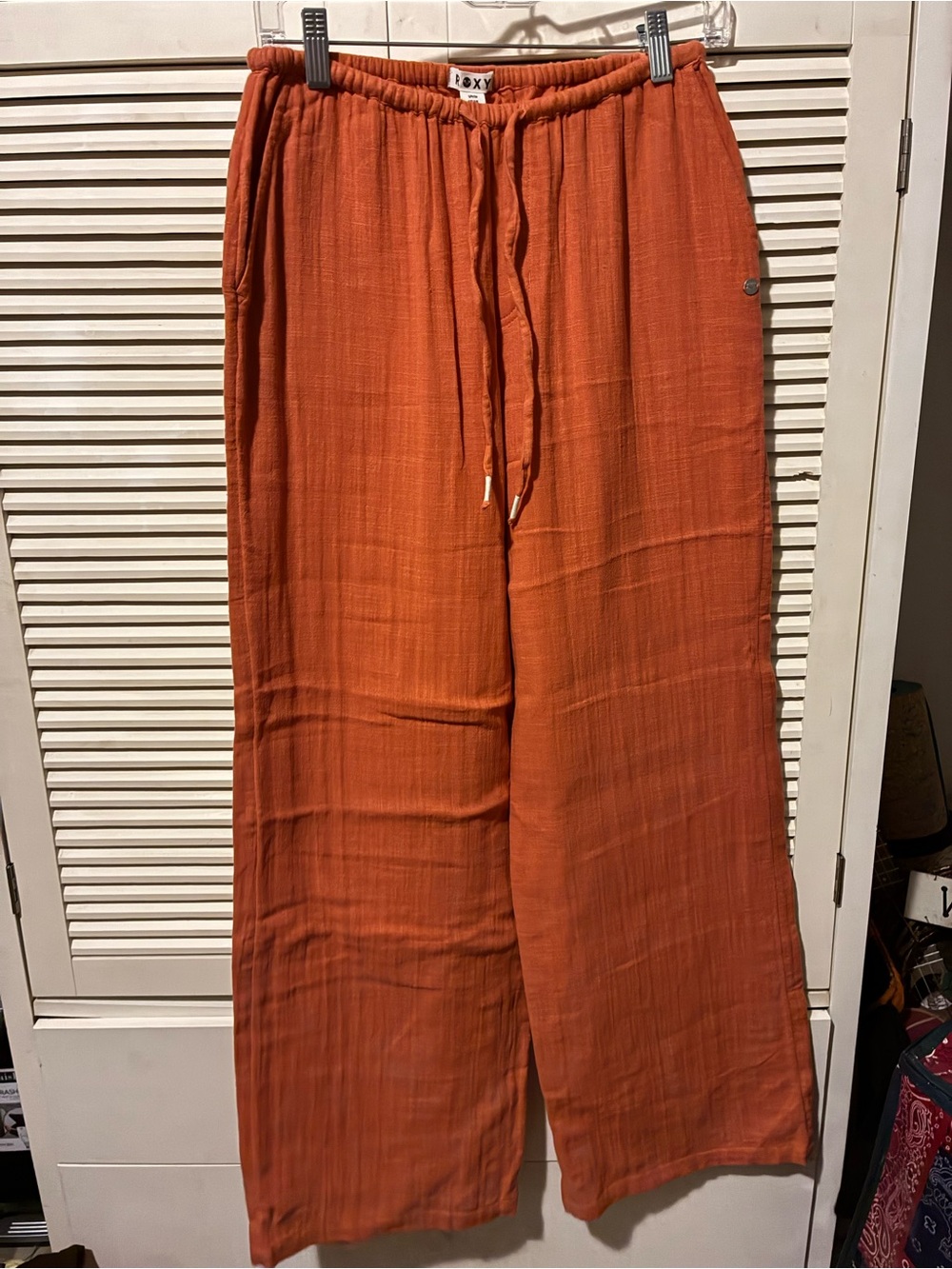 Roxy Women's Wide-Leg Drawstring Pants - Orange